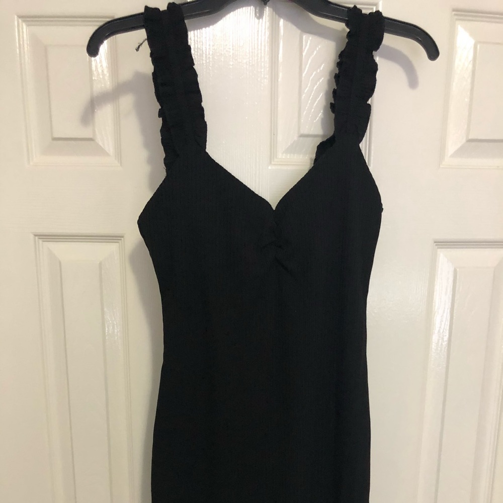 Dime Fine Ribbed Mini Dress